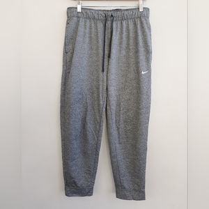 Nike Womens Gray Attack Dri-Fit 7/8 Length Athletic Training Jogger Pants Medium